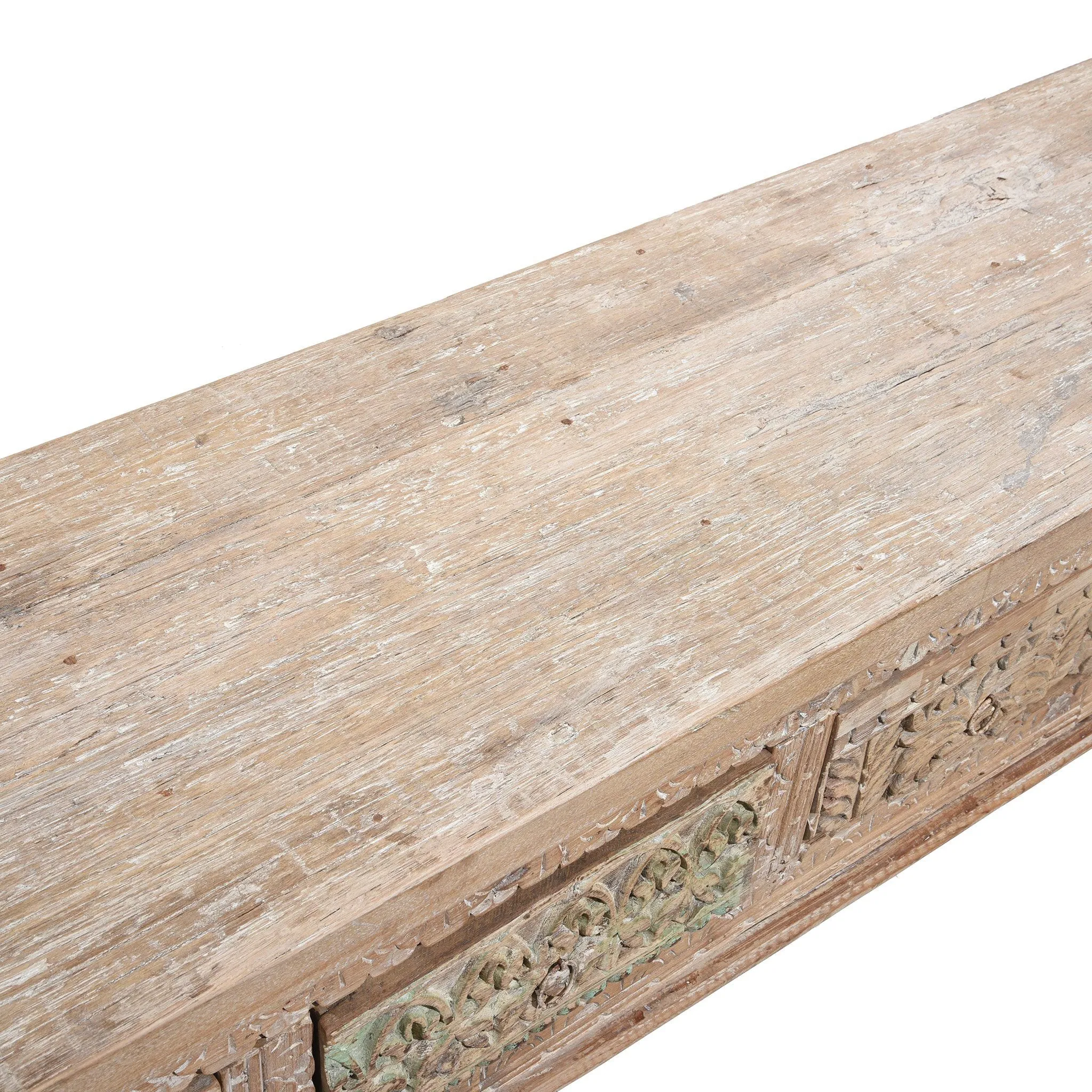5 Drawer Painted Console Table Made From Reclaimed Teak