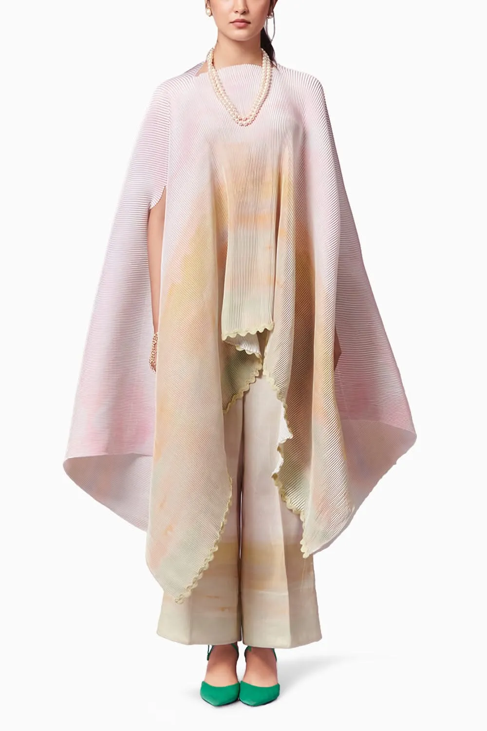 After Glow Cape and Trousers Coord Set
