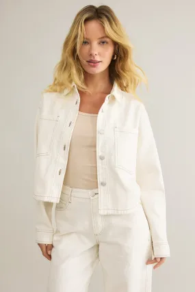All Day Cropped Denim Jacket
