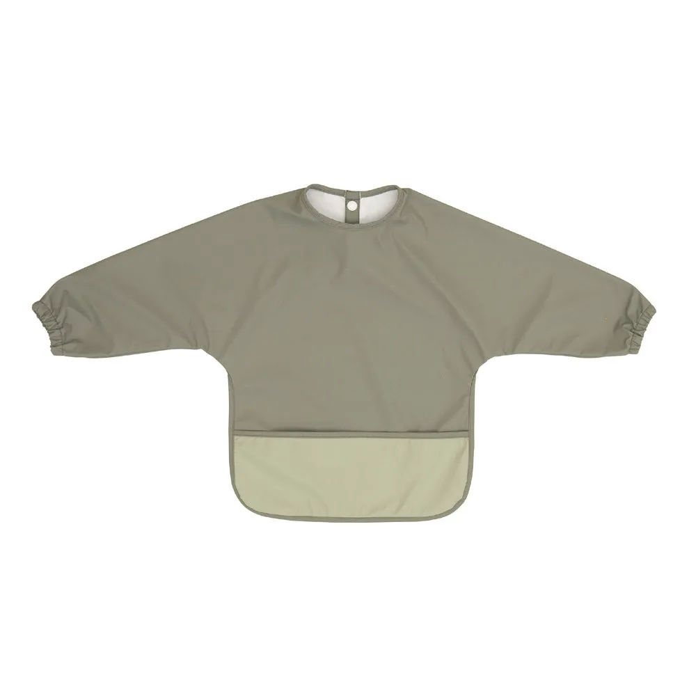 All4Ella Recycled Long Sleeve Bib Two-Tone Sage