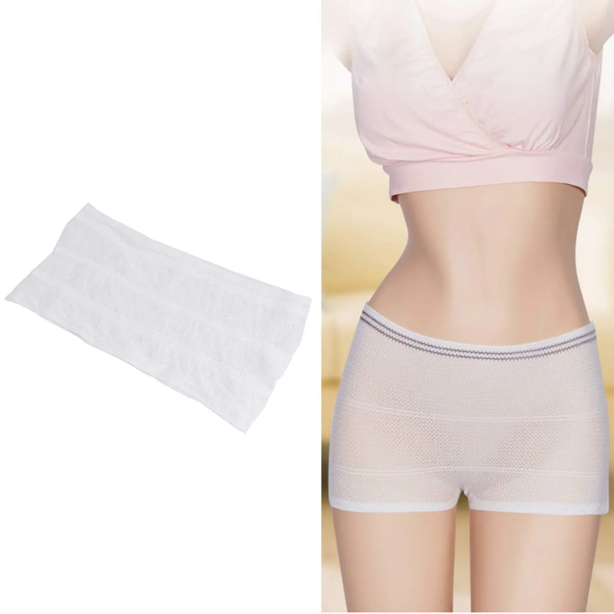 Artibetter Fix Reusable Net Pants 6pcs Washable Mesh Pants Breathable Incontinence Pads Briefs for Woman Man S As Shown S (Pack of 6)