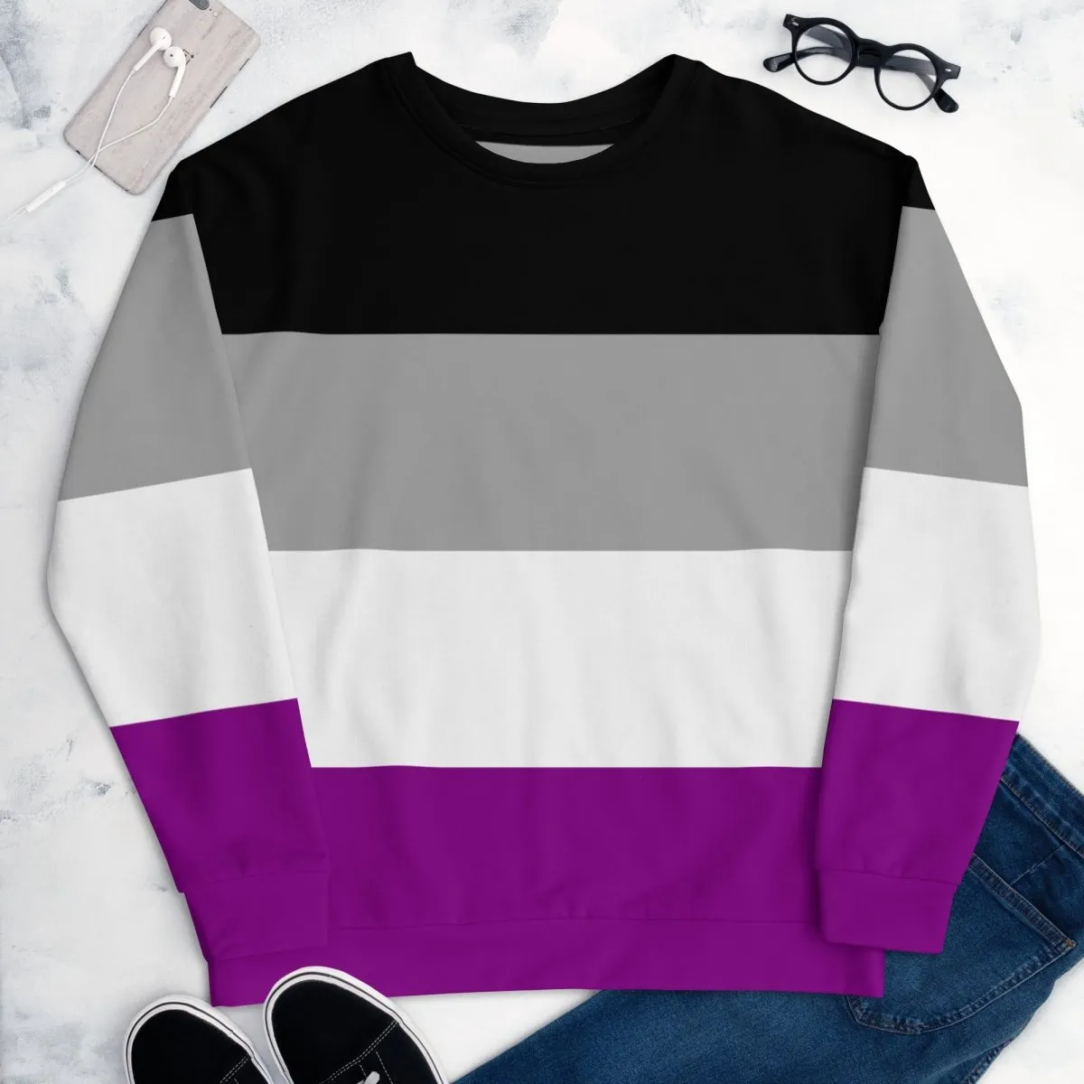 Asexual Flag Sweatshirt