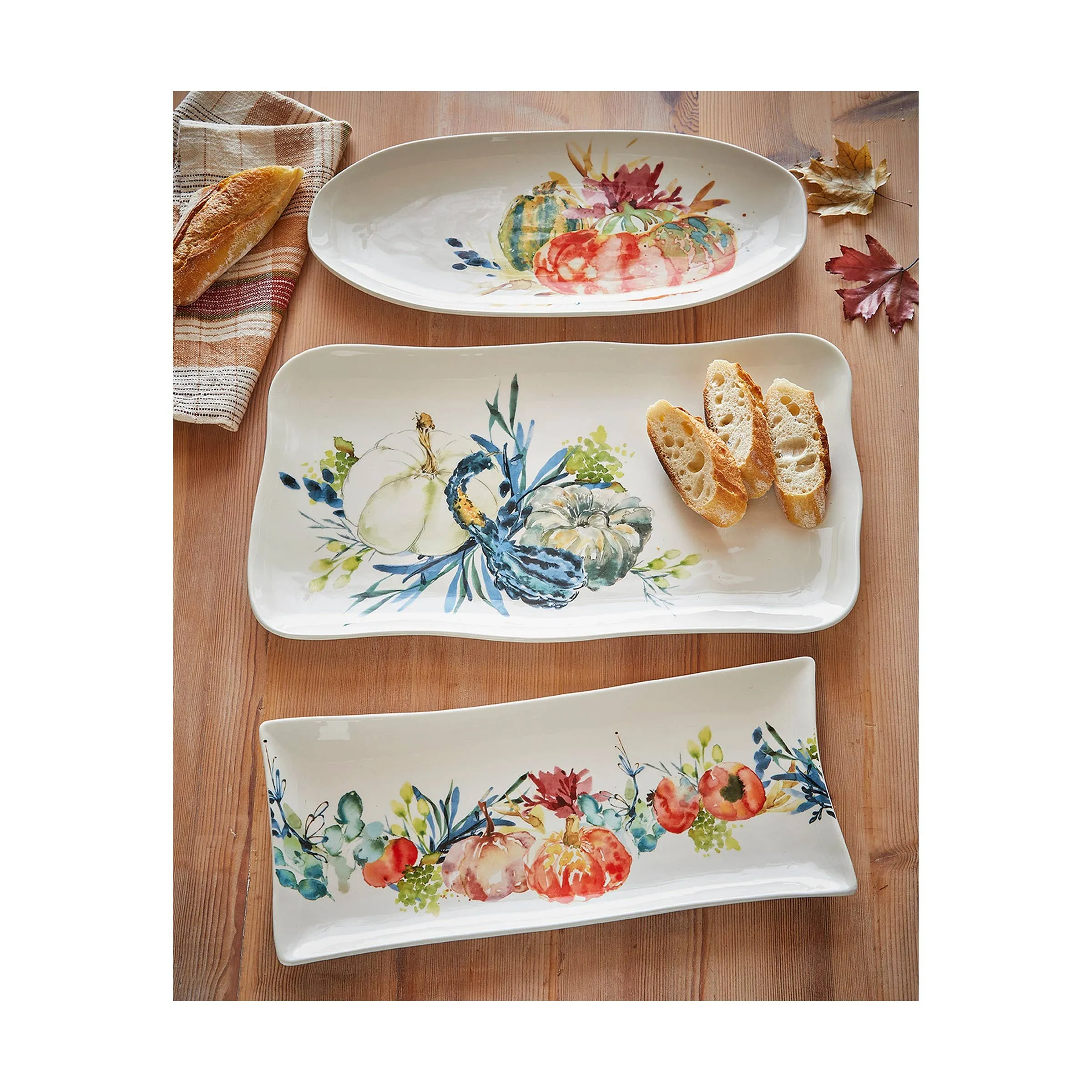 Autumn Botanical Long Platter