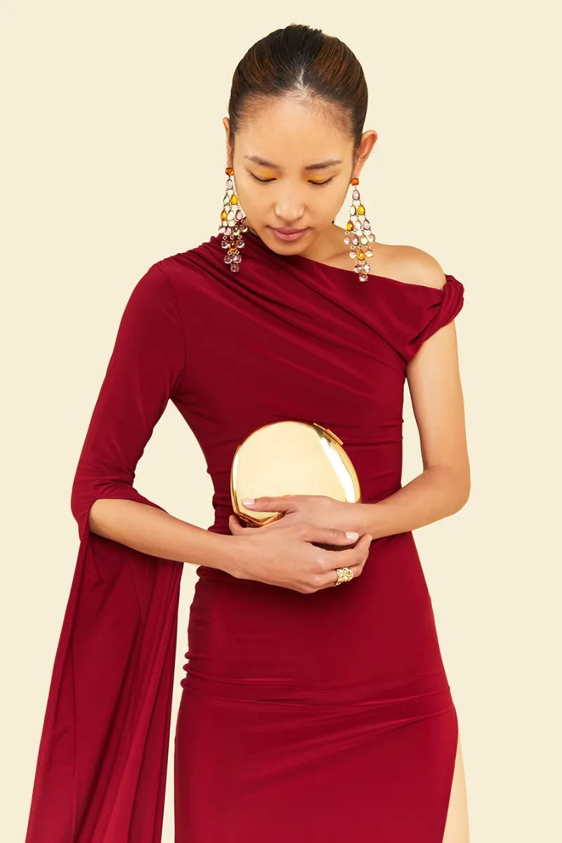 BEGONIA MIDAXI DRESS IN RED
