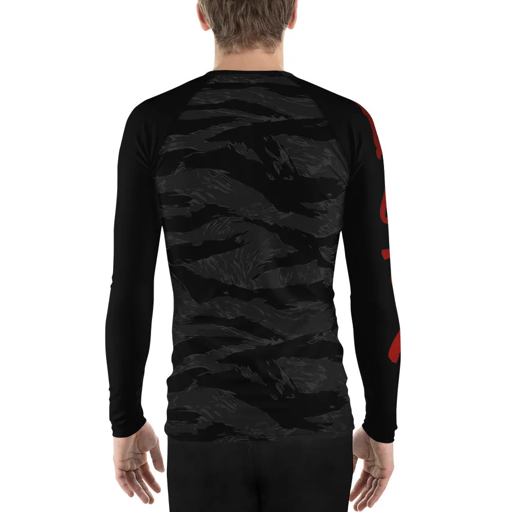 BETA Monochrome Tiger Camo Men's Rash Guard