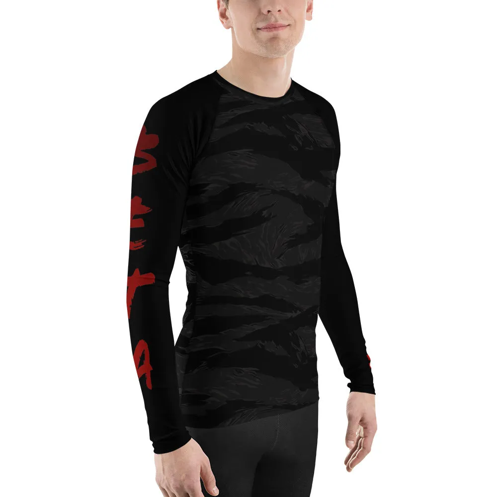 BETA Monochrome Tiger Camo Men's Rash Guard