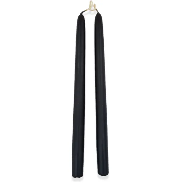 Black Beeswax Tapers - 7/8" x 11"