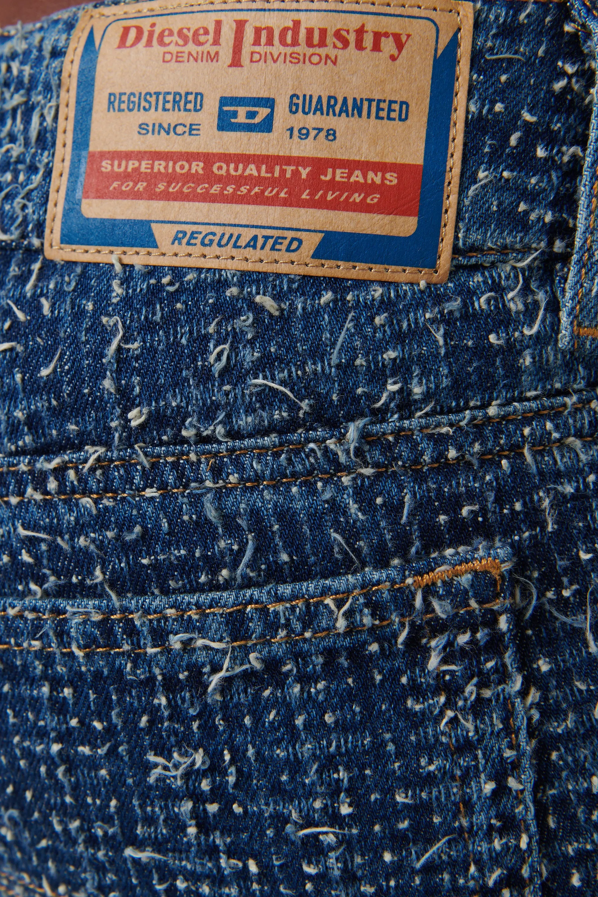 Blue Embellished Denim Jeans