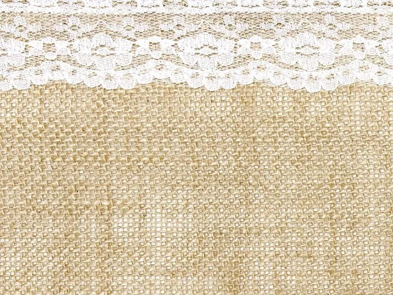 Burlap & Lace Table Runner (2.75m)