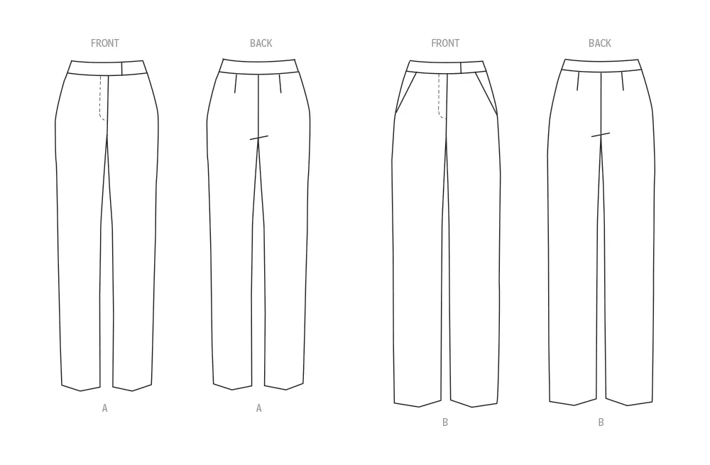 Butterick B6910 Miss Contour Band Pants