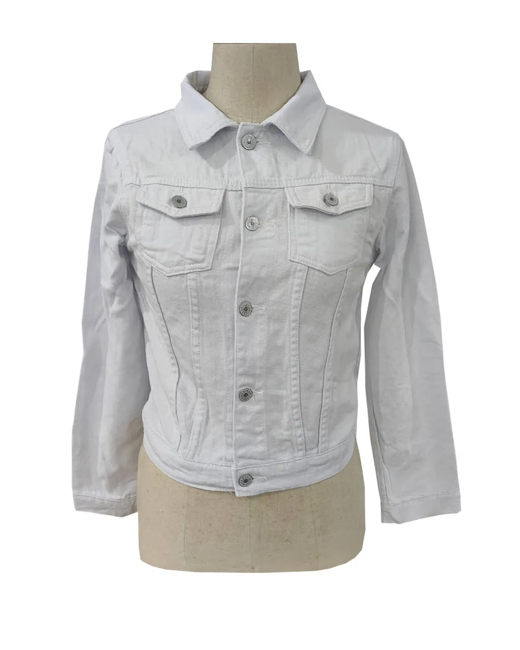 Button Slim Denim Jacket (Three Colors)