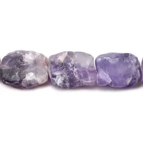 Cape Amethyst Hammer Faceted Rectangle Beads 8 inch 15 pcs