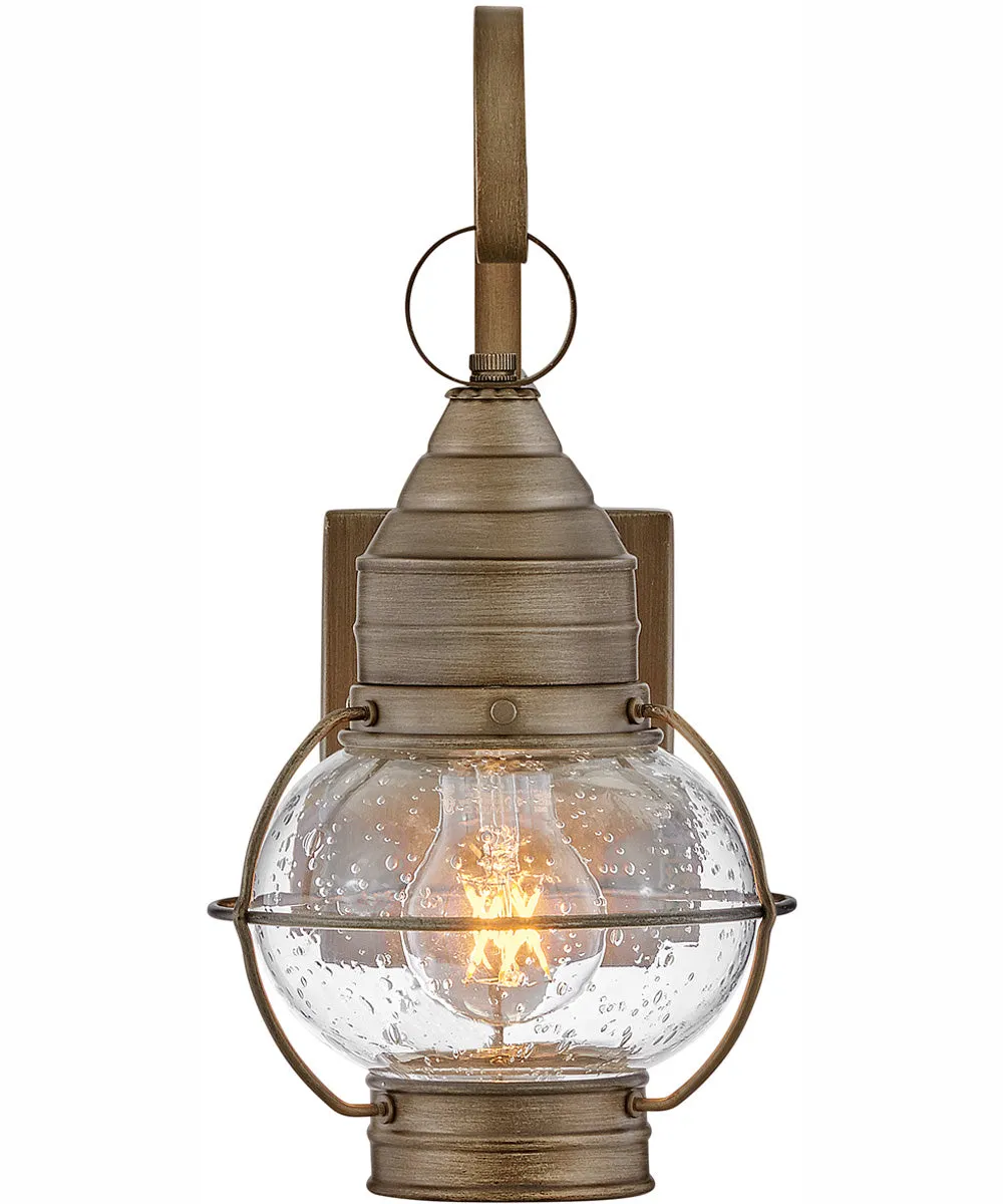 Cape Cod 1-Light Extra Small Wall Mount Lantern in Burnished Bronze
