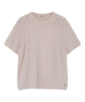 Carol - Knit Cape - Pastel Pink - Gustav