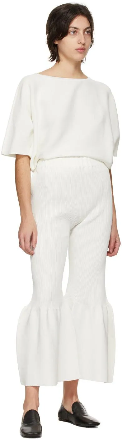 CFCL White Portrait Lounge Pants