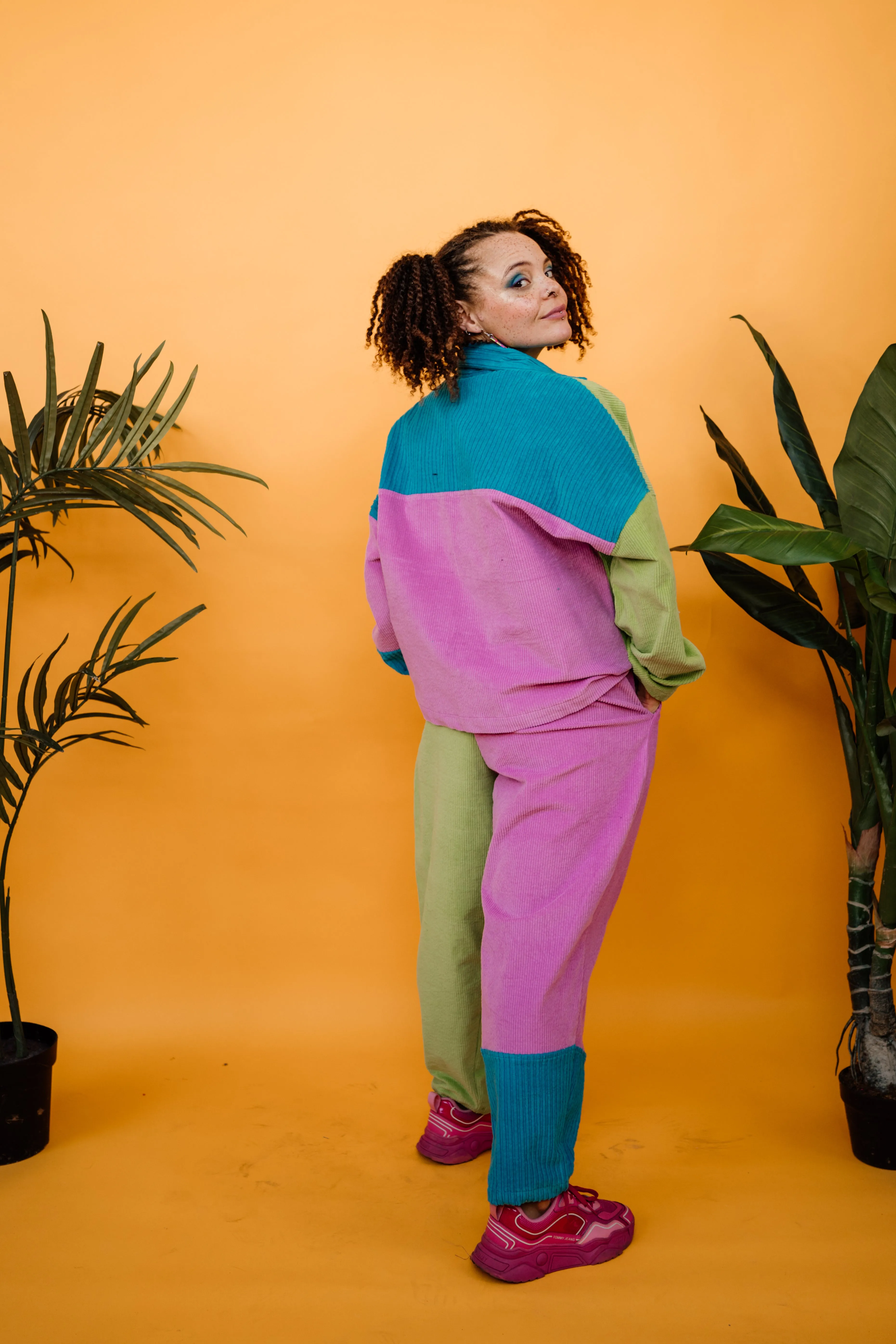 Chunky Corduroy Patchwork Chore Jacket