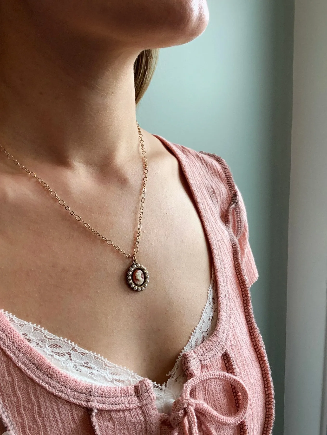 Claire Cameo Necklace