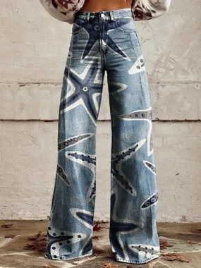 Claire - High-Waisted Wide-Leg Flared Trousers