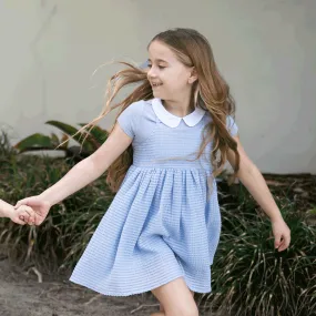 Coco Blanc Blue Textured Jumper