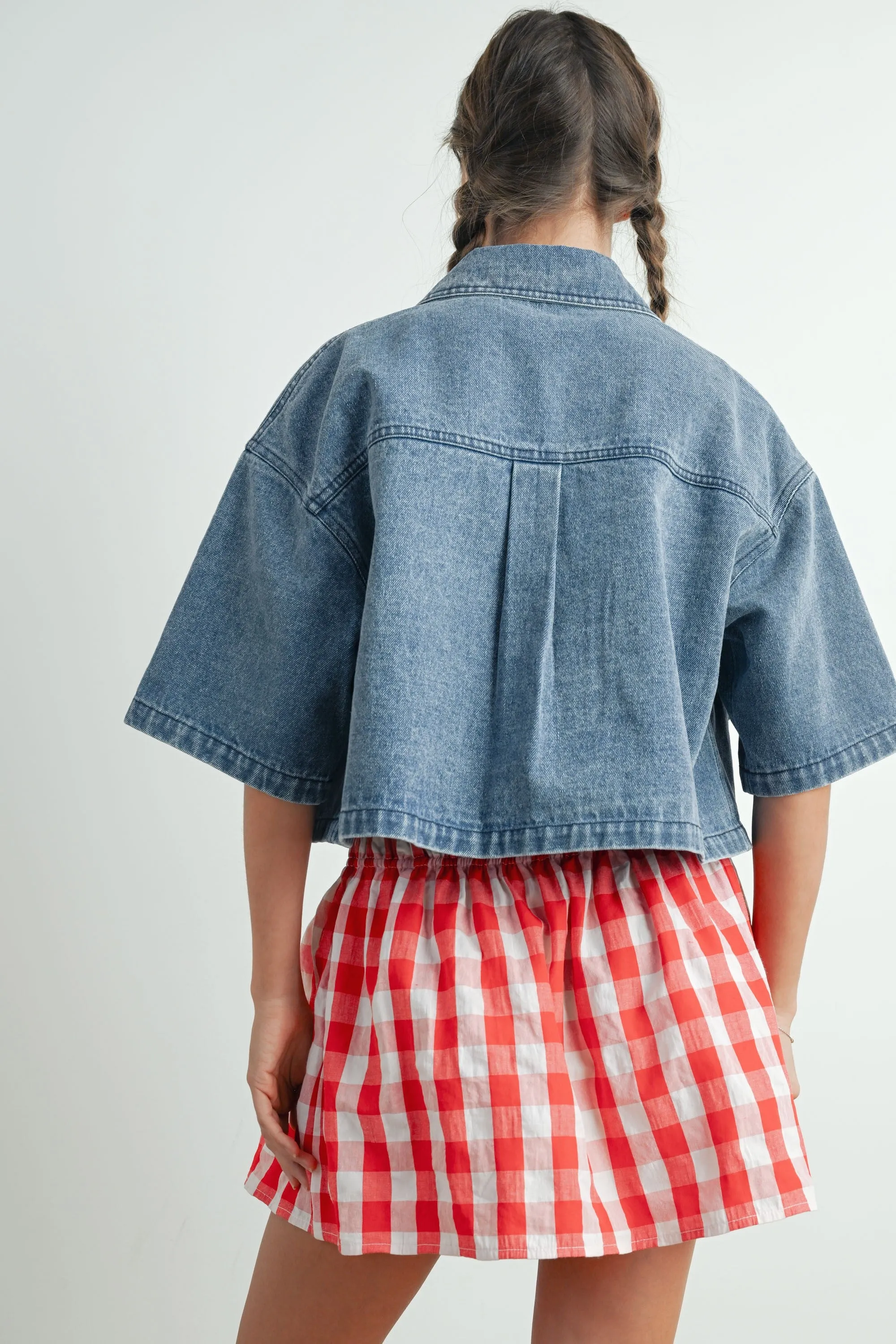 Cropped Denim Jacket