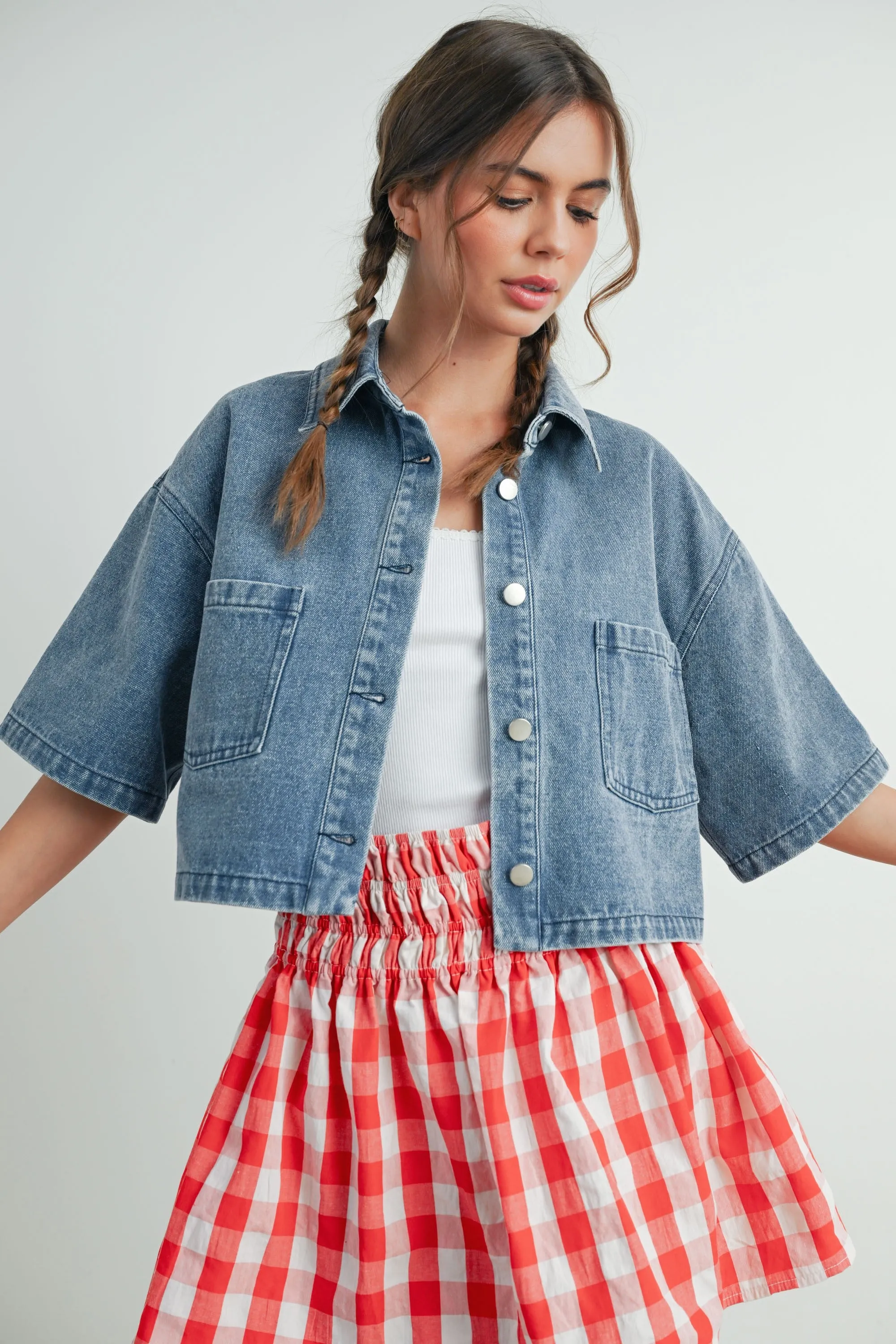 Cropped Denim Jacket