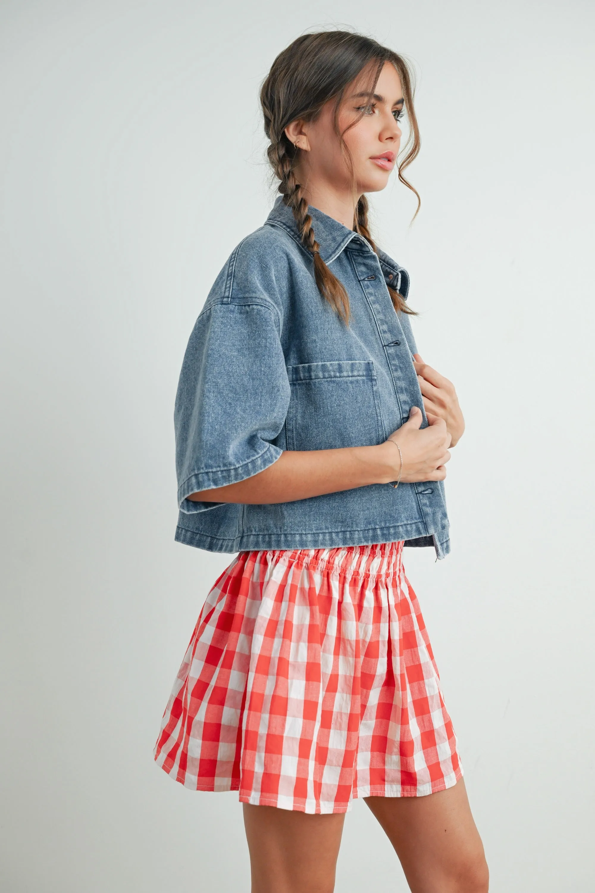 Cropped Denim Jacket