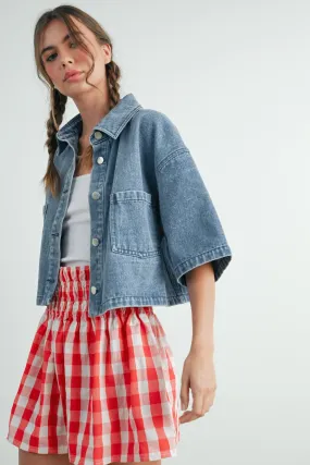 Cropped Denim Jacket