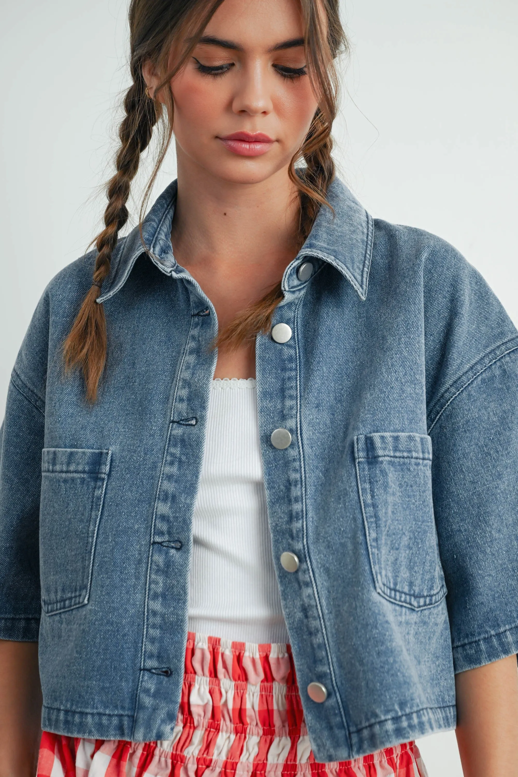 Cropped Denim Jacket