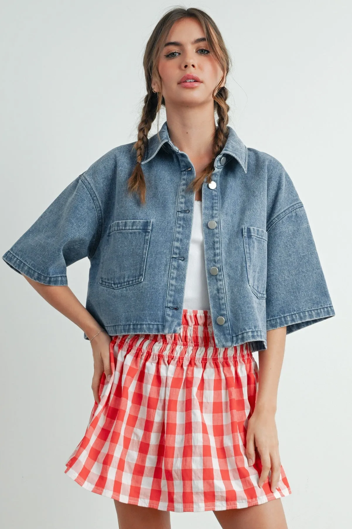 Cropped Denim Jacket