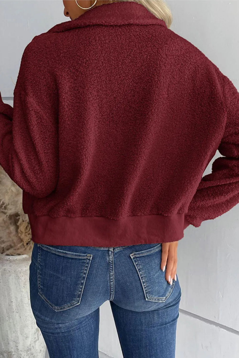 Cuddly Cropped Sherpa Jacket