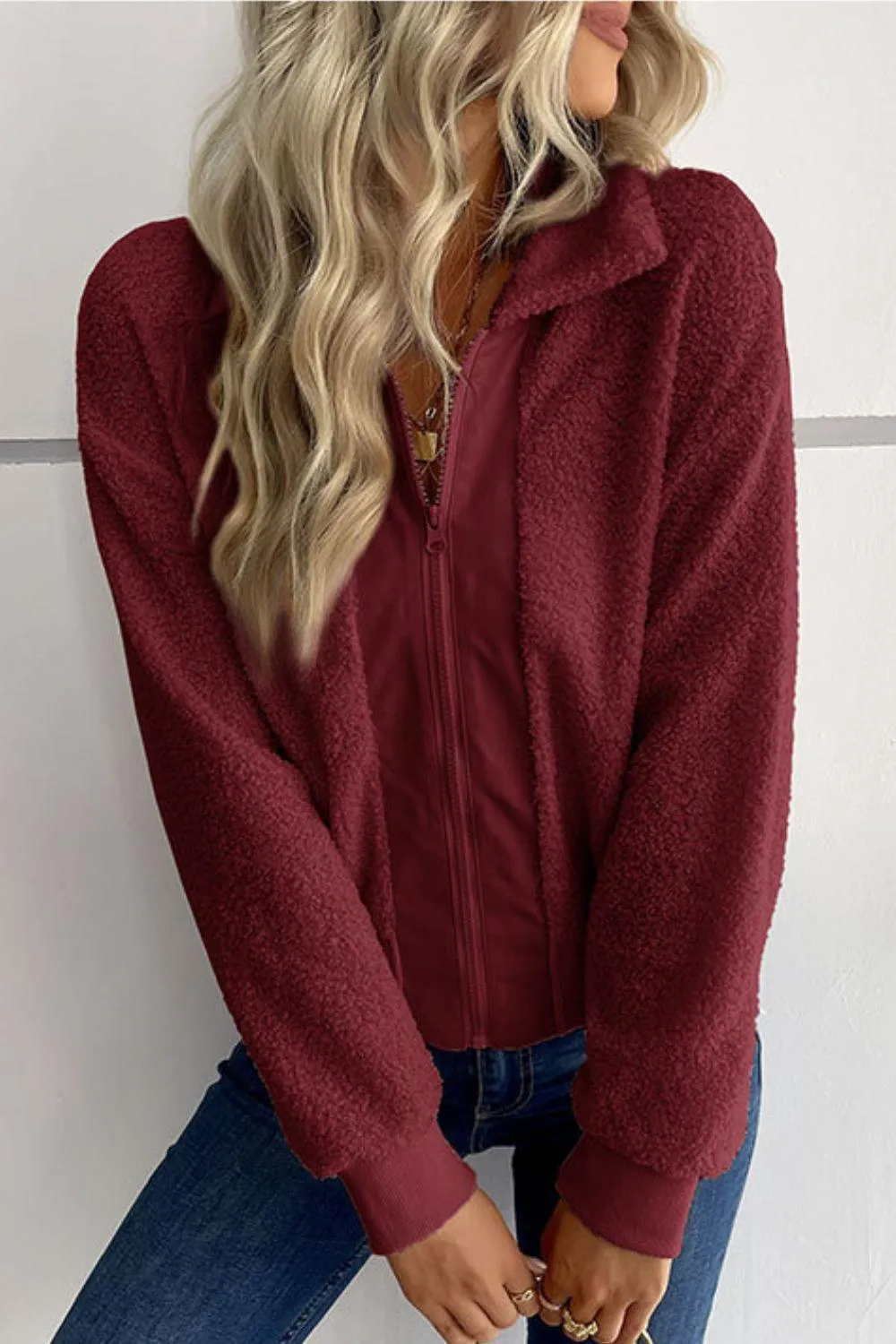 Cuddly Cropped Sherpa Jacket