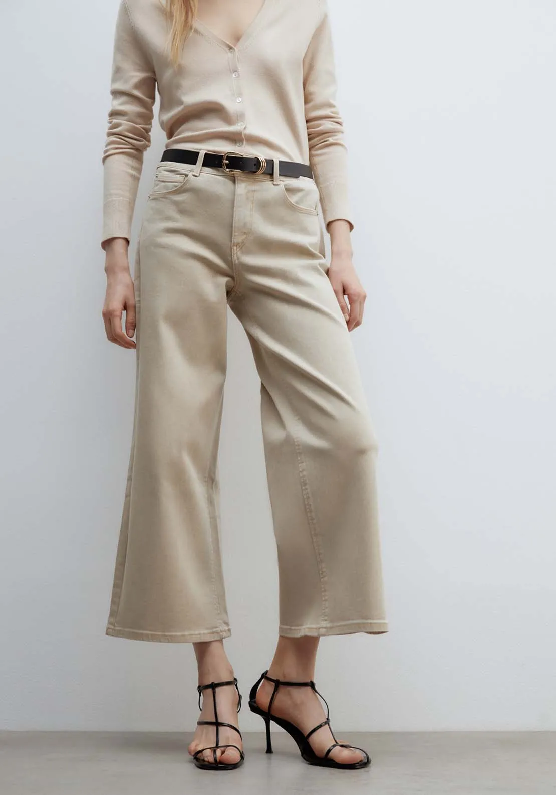 Culotte jeans - Green Mink