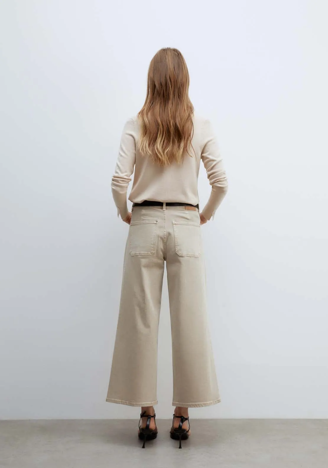Culotte jeans - Green Mink