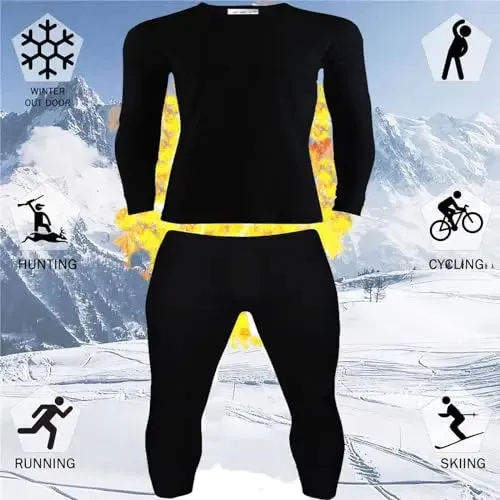 Extreme Hot 0.45 TOG Men's thermal underwear Vest Long John Set Baselayer Size S-XXL