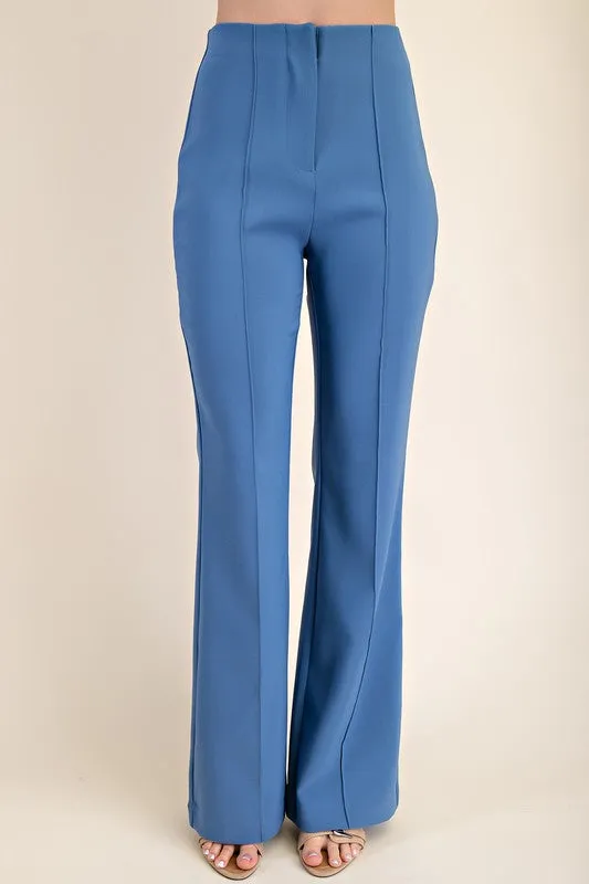 Flared High-Waisted Pants