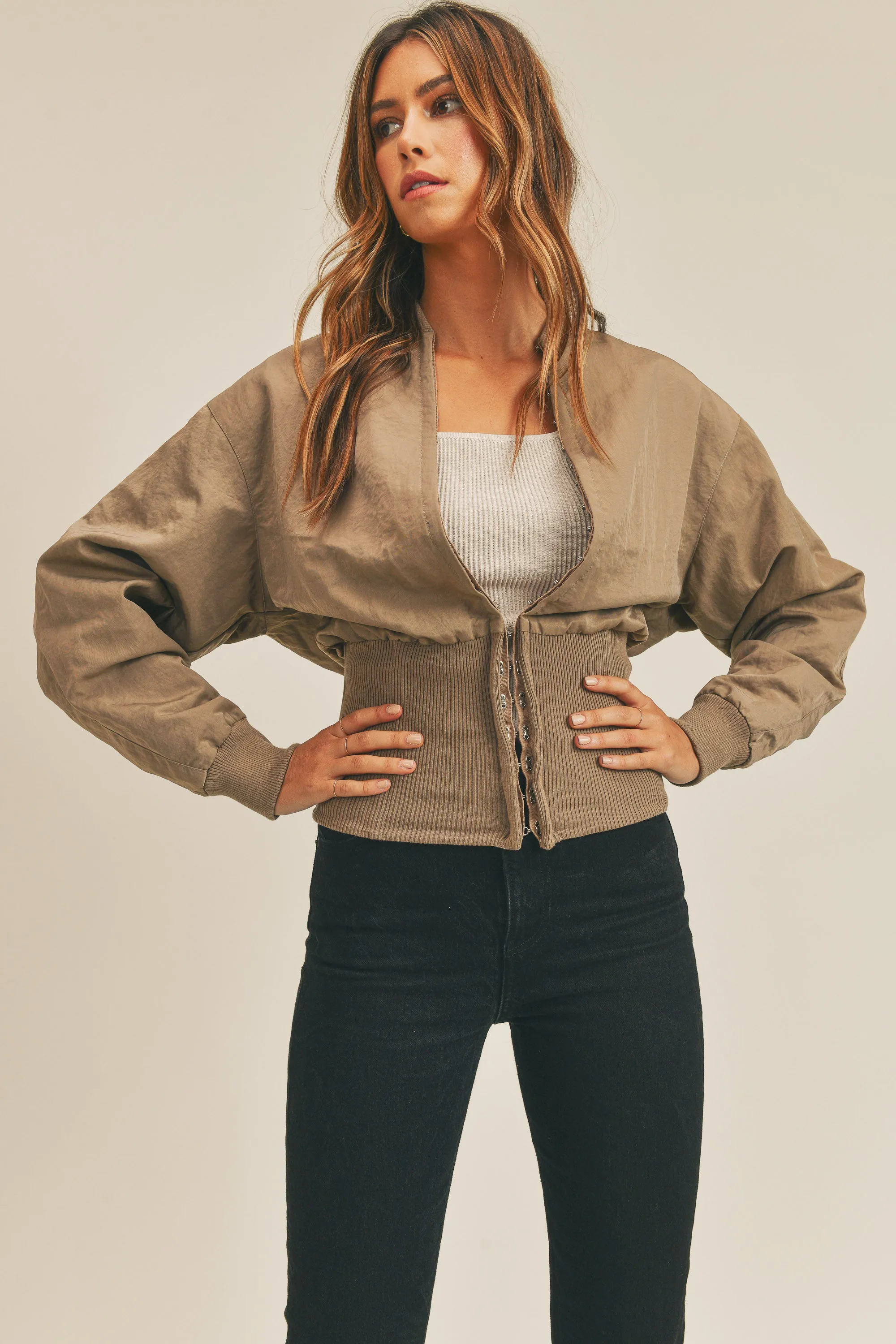 GAIA LONG SLEEVE TWO WAY JACKET