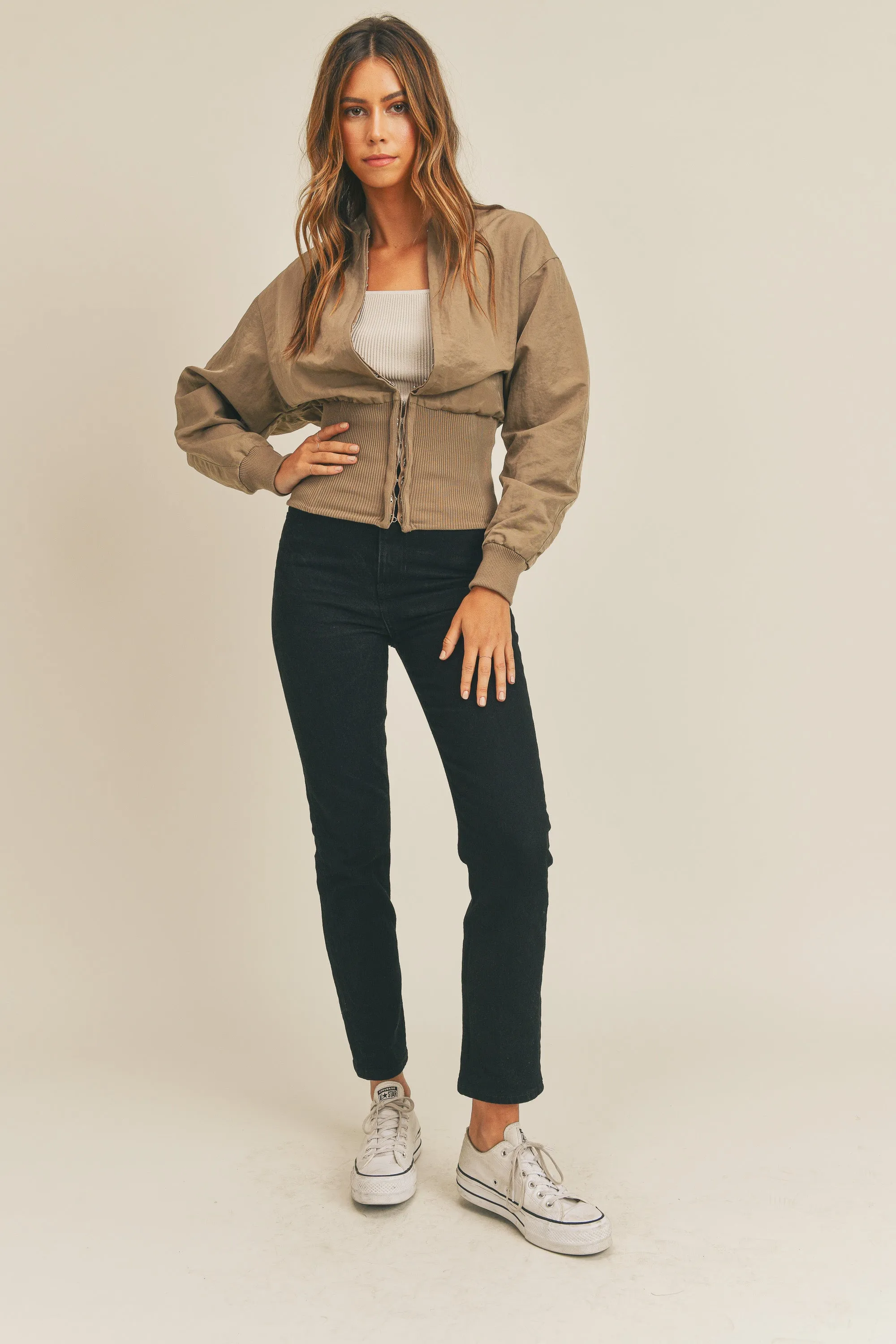 GAIA LONG SLEEVE TWO WAY JACKET