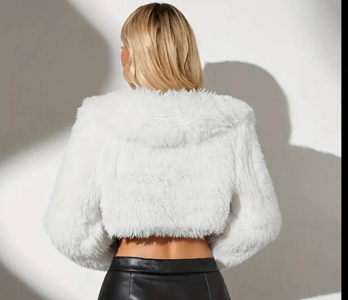 Glamorous fur hoodie