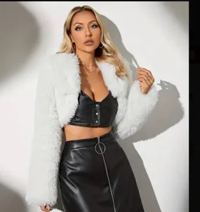 Glamorous fur hoodie