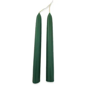 Green Beeswax Tapers - 7/8" x 11"