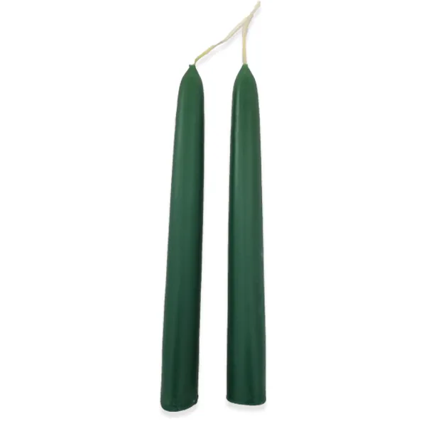 Green Beeswax Tapers - 7/8" x 11"