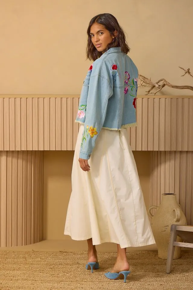 hd cropped floral jacket