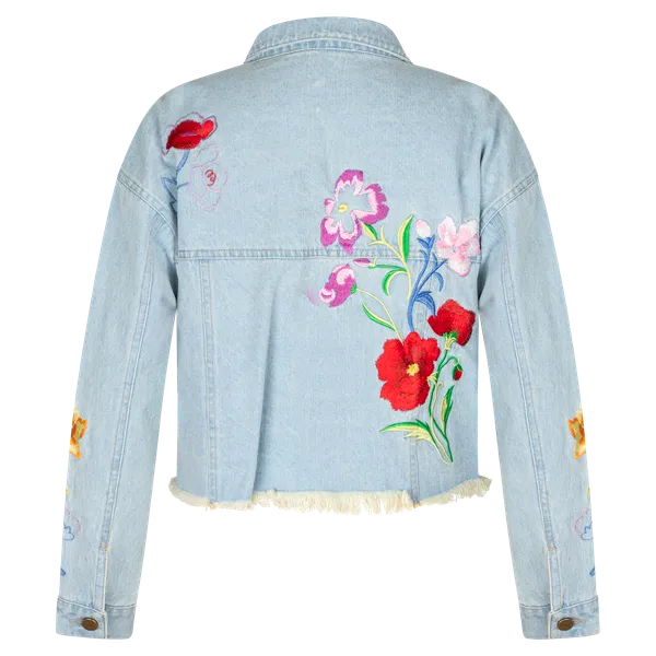 hd cropped floral jacket
