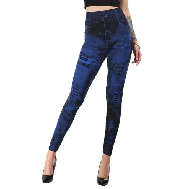 Jeans Print Capris