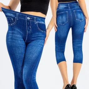 Jeans Print Capris