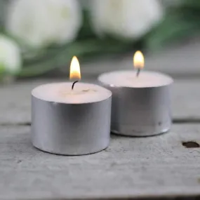 Kigs Enterprise 9 Hour Long Burning Unscented Tea Light Candles, Smokeless Paraffin Tea Candles for Home, Pool, Shabbat, Weddings & Emergencie (Pack of 50 Pcs/ 9 Hour Long Burning Candle, White)