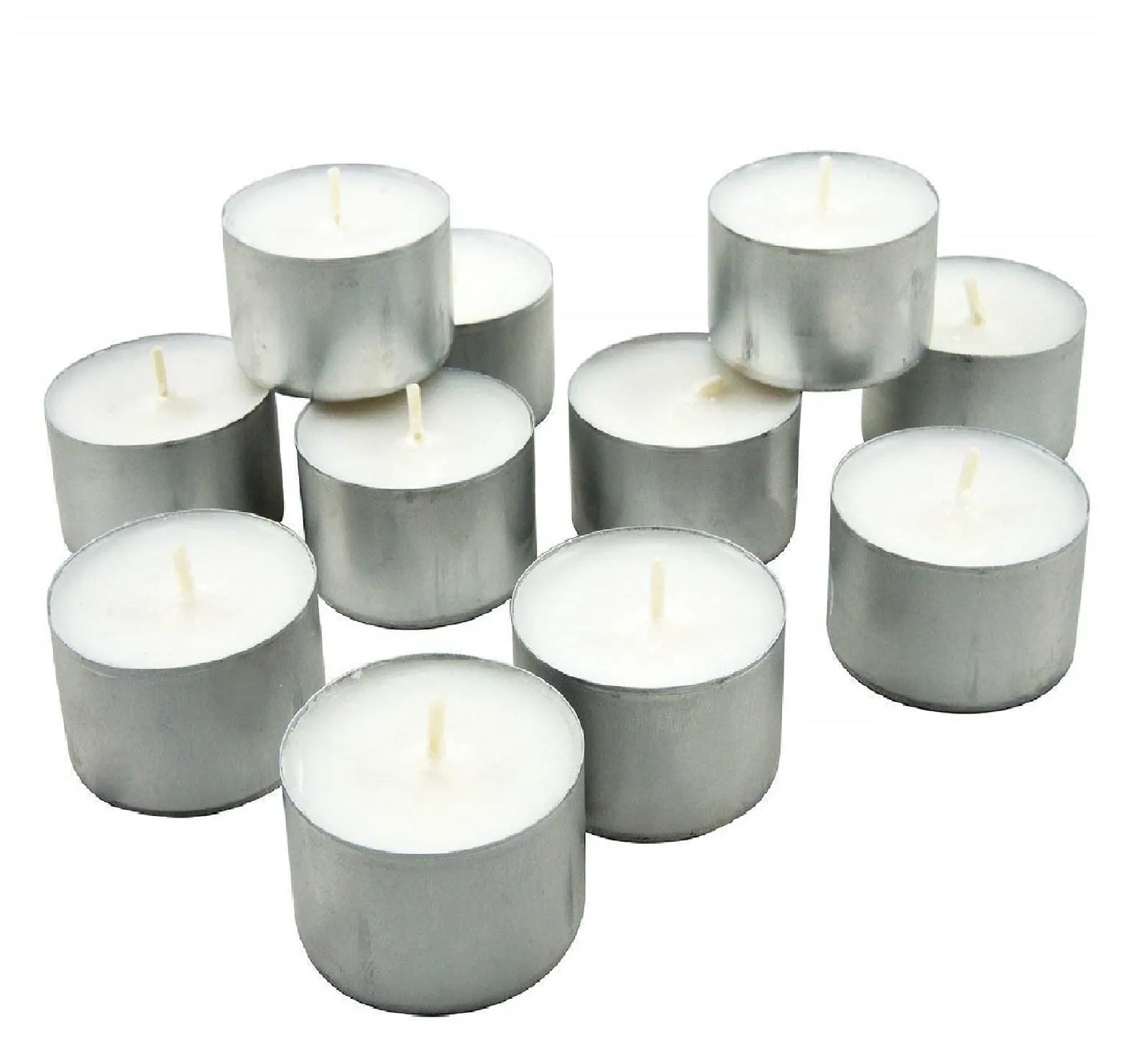 Kuber Selection 7-8 Hours Pack of 70 Pcs Long Burning Unscented Tea Light Candles, Smokeless Paraffin Tea Candles for Home, Pool, Shabbat,Weddings & Emergencies (Pack of 70 Pcs, White)