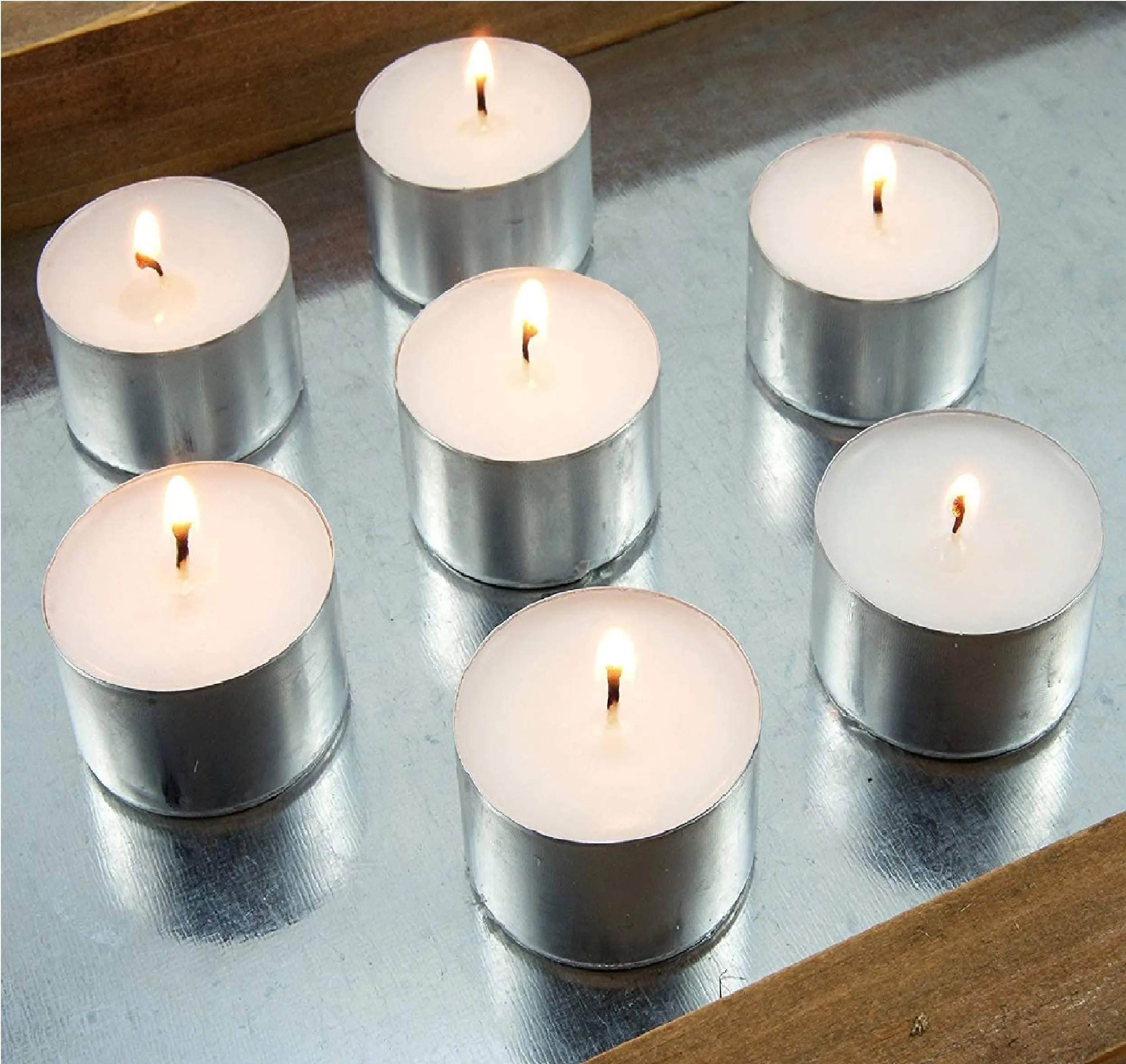 Kuber Selection 7-8 Hours Pack of 70 Pcs Long Burning Unscented Tea Light Candles, Smokeless Paraffin Tea Candles for Home, Pool, Shabbat,Weddings & Emergencies (Pack of 70 Pcs, White)