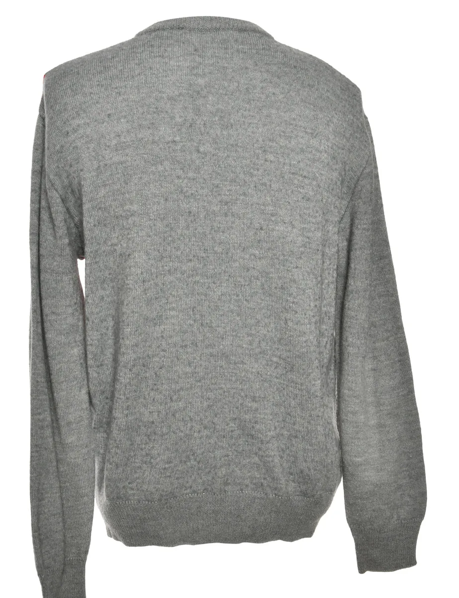Light Grey Long Sleeved Jumper - M