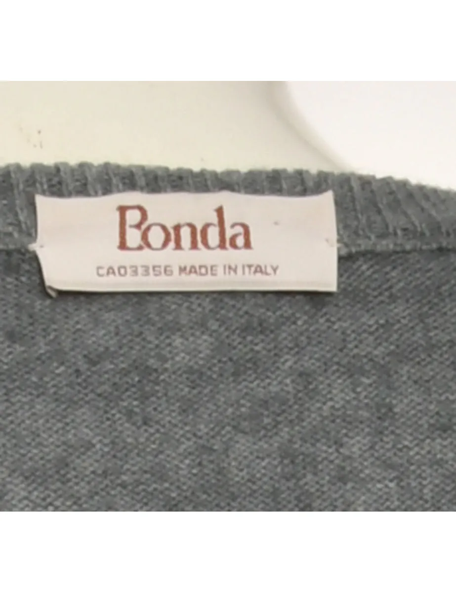 Light Grey Long Sleeved Jumper - M